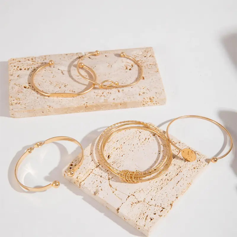 Knotted – SET de pulseras | ORO