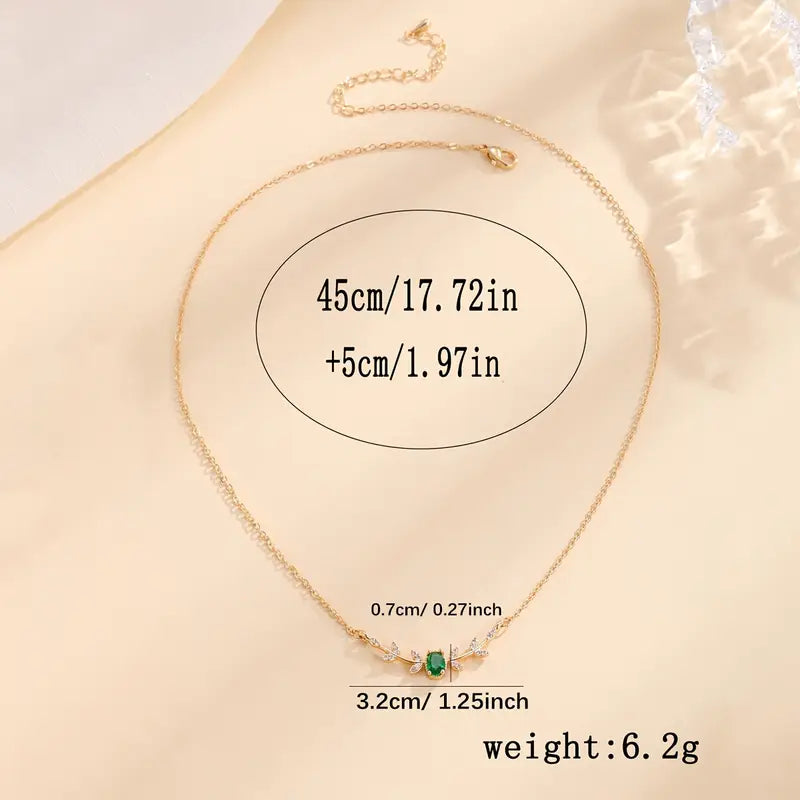 Collar Esmeralda | Oro