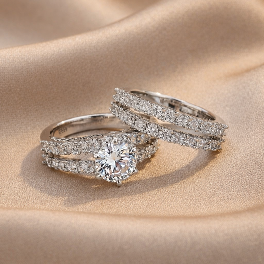 Resplandor Eterno | Set de Anillos de Oro para Mujeres