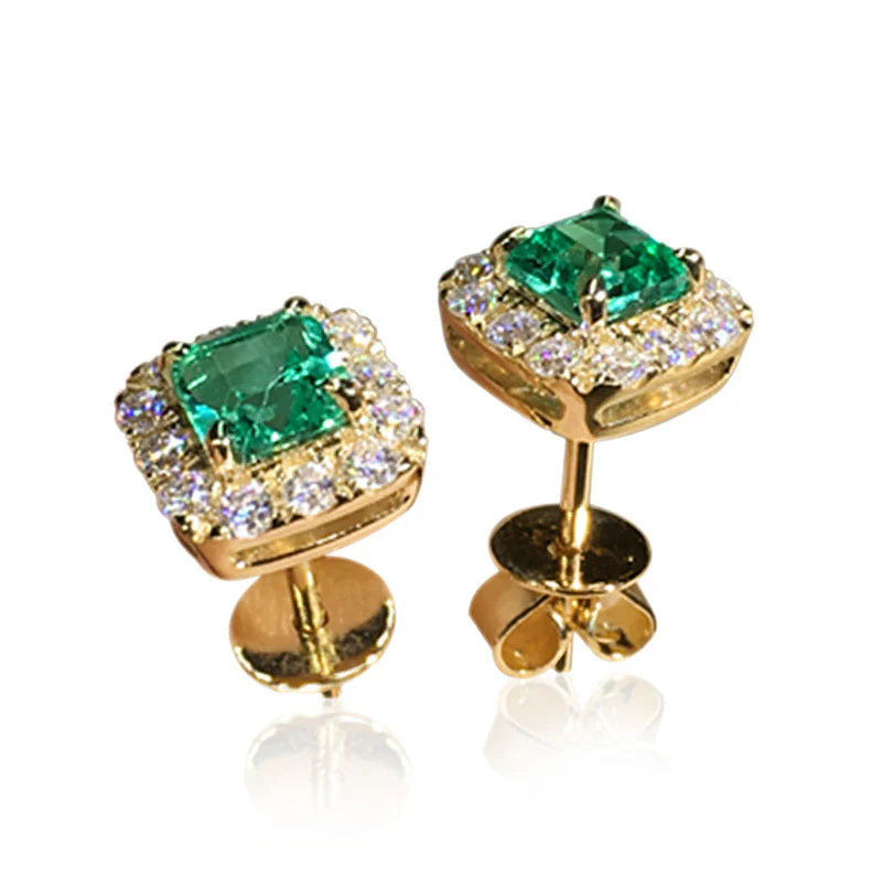 Pendientes Esmeralda | Oro