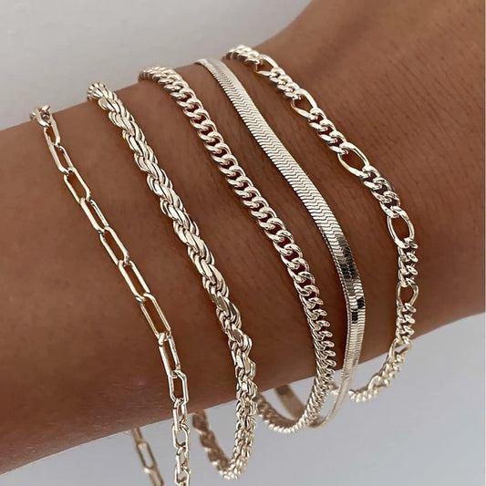 Ellis – SET de pulseras | Oro