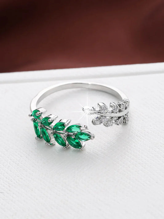Anillo Esmeralda | Plata
