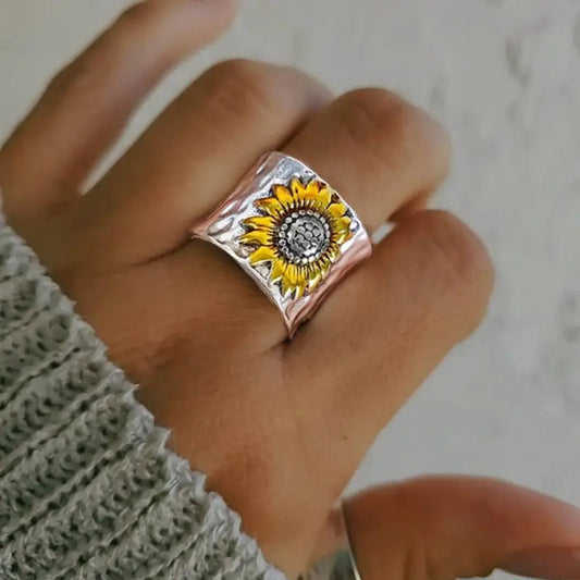 Anillo de Plata Camino de Girasol