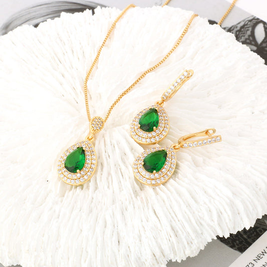 Conjunto de Joyería Esmeralda