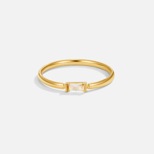Anillo Leonore con Cristal Baguette