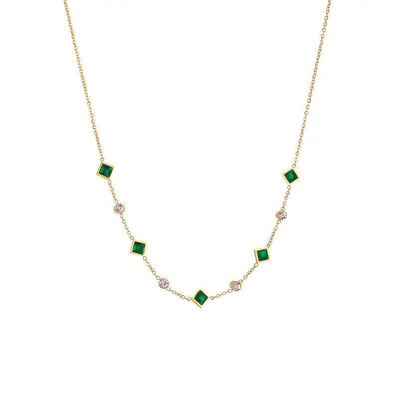 Collar Esmeralda | Oro