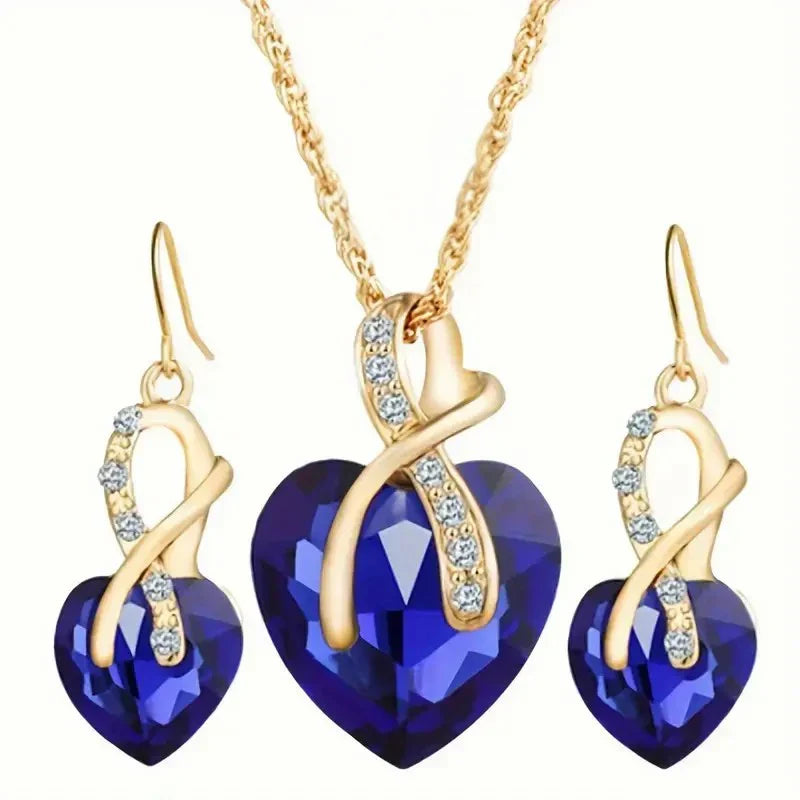 Set de Joyería de Zafiro Tamara | Oro