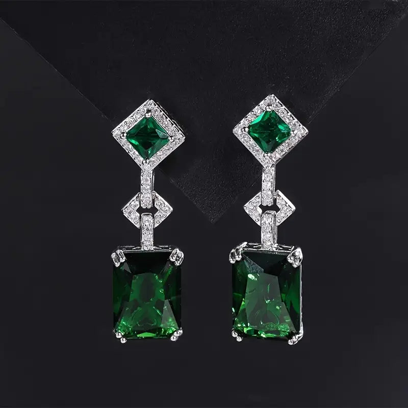 Conjunto de Joyería Esmeralda | Plata