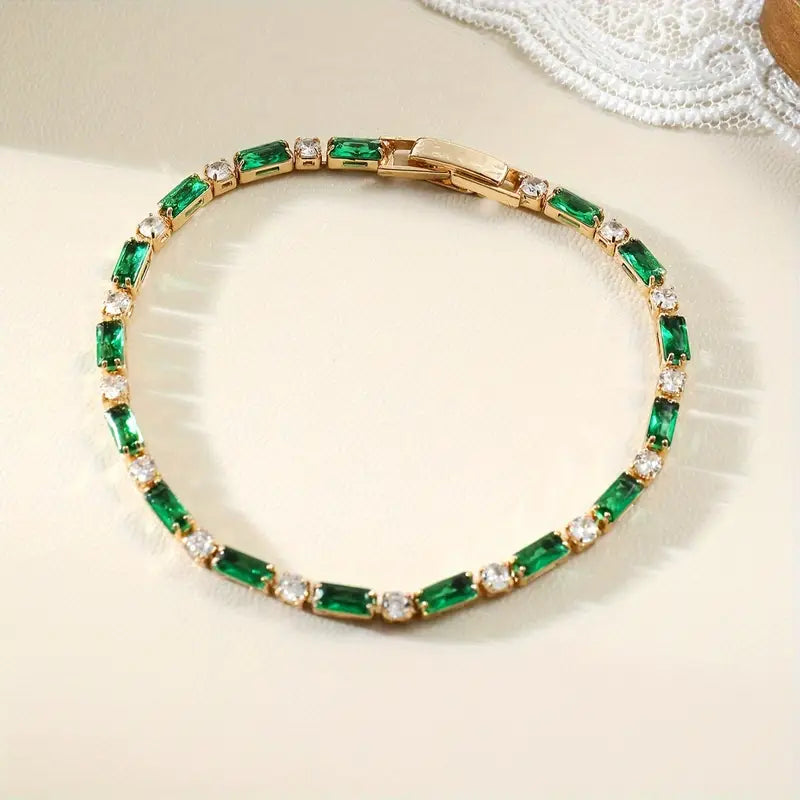 Pulsera Esmeralda | Oro