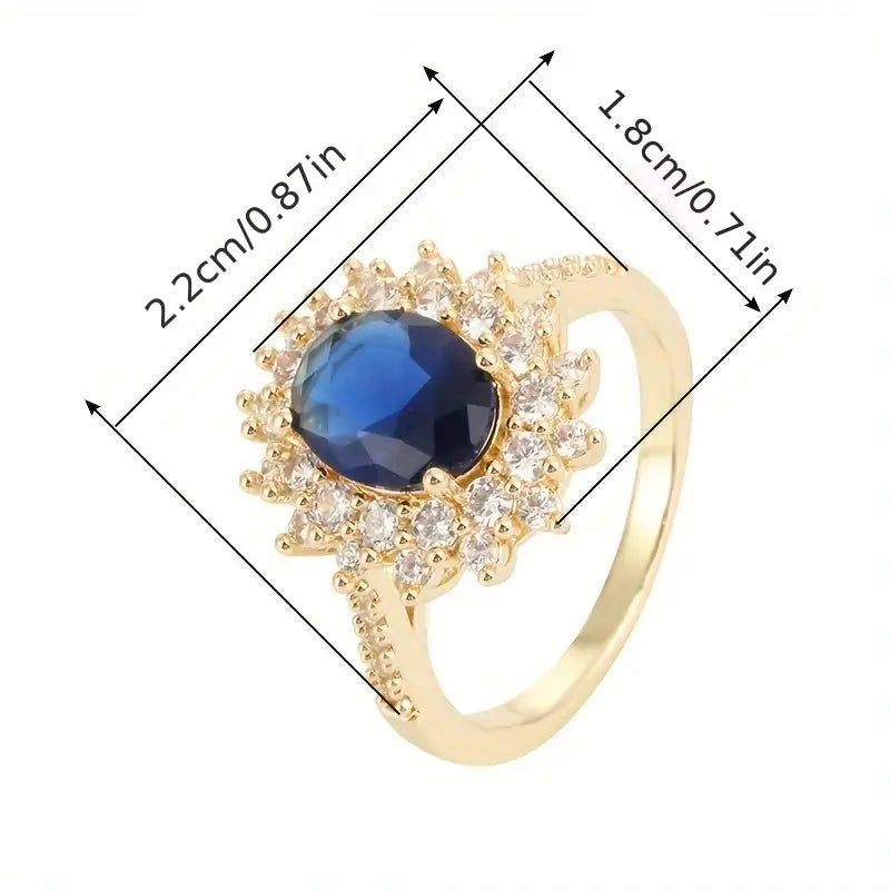 Anillo de Zafiro Valeria
