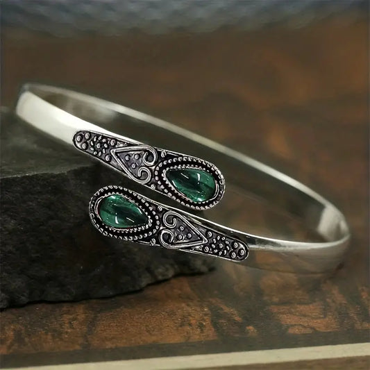 Pulsera Esmeralda | Plata