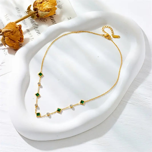 Collar Esmeralda | Oro