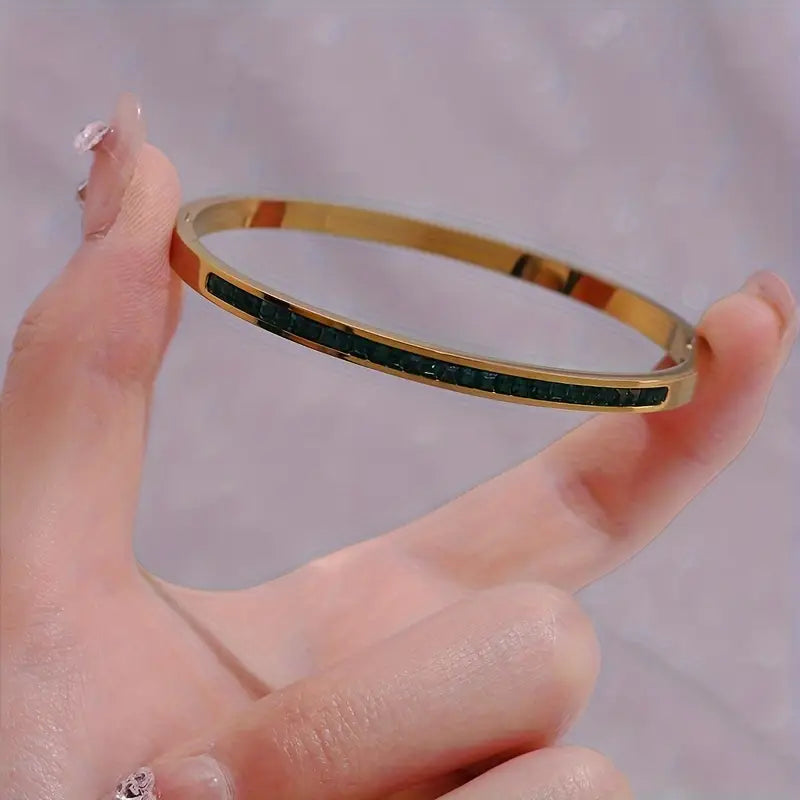 Pulsera Esmeralda | Oro