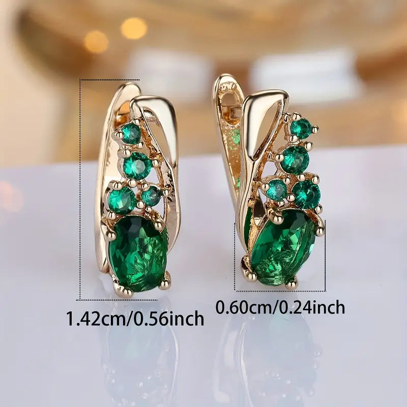 Pendientes Esmeralda | Oro