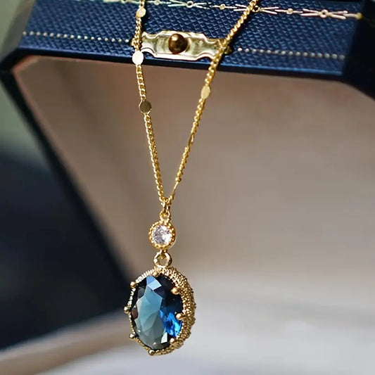 Collar de Zafiro Valentina | Oro