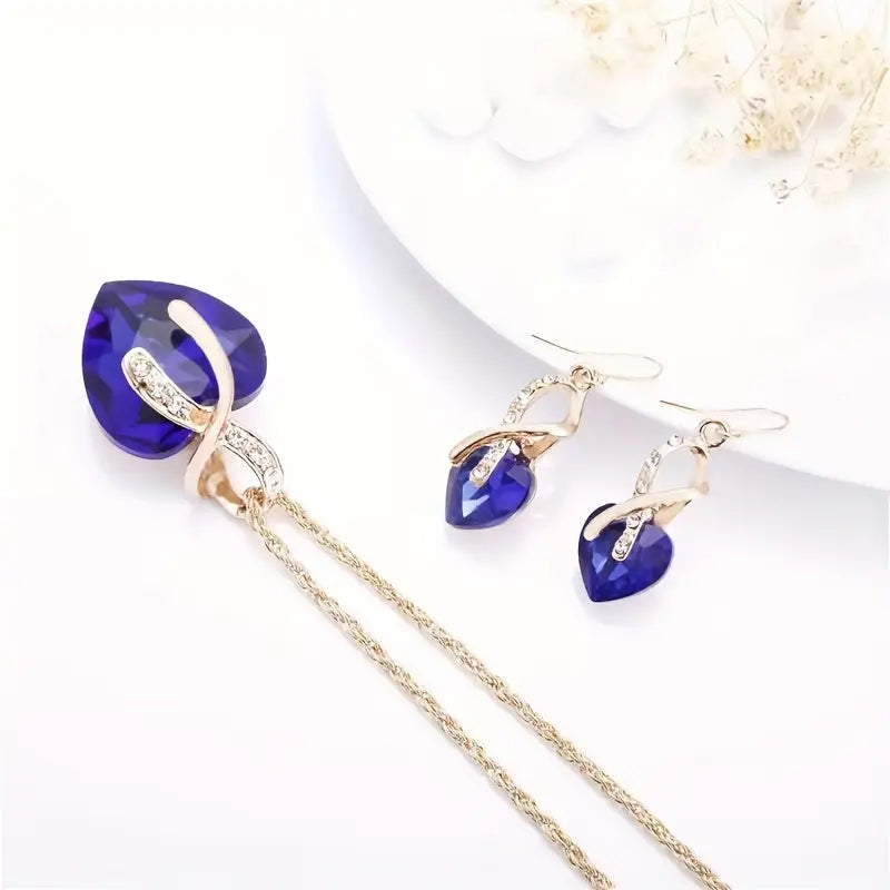 Set de Joyería de Zafiro Tamara | Oro