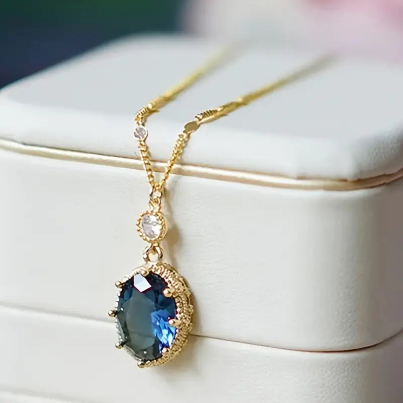 Collar de Zafiro Valentina | Oro