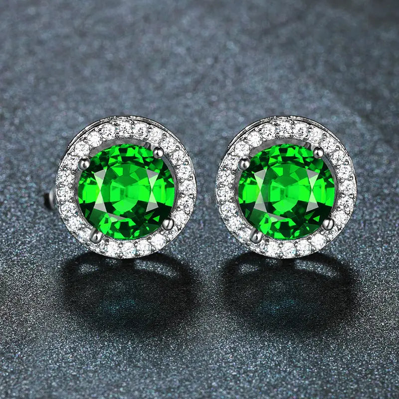 Pendientes Esmeralda | Plata