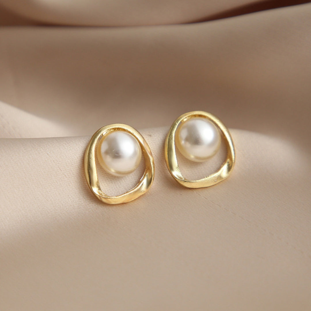 Pendientes de Perla en Oro