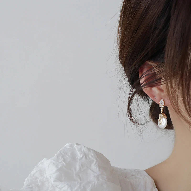 Pendientes Elegantes con Perla