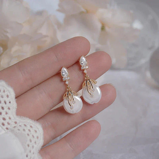 Pendientes Elegantes con Perla