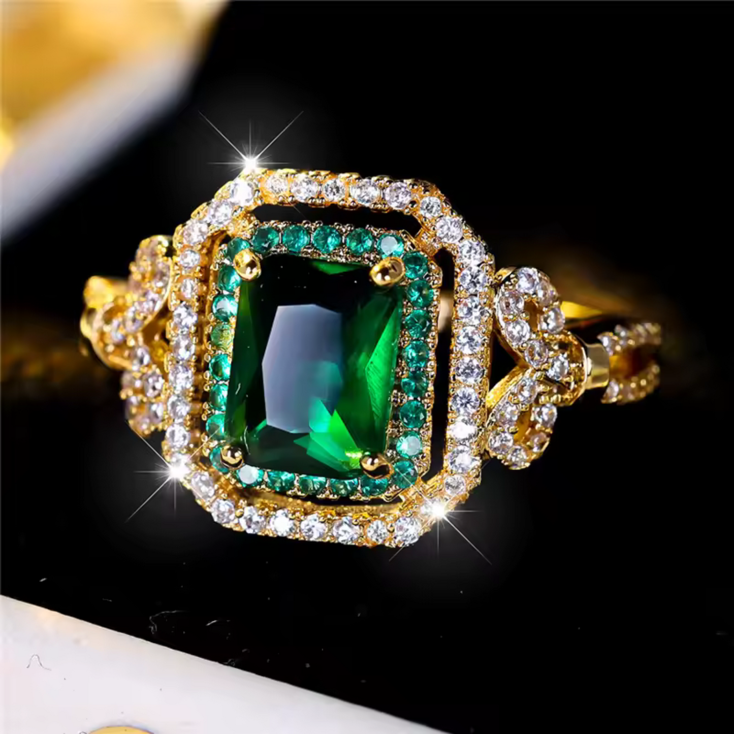 Anillo Esmeralda | Oro