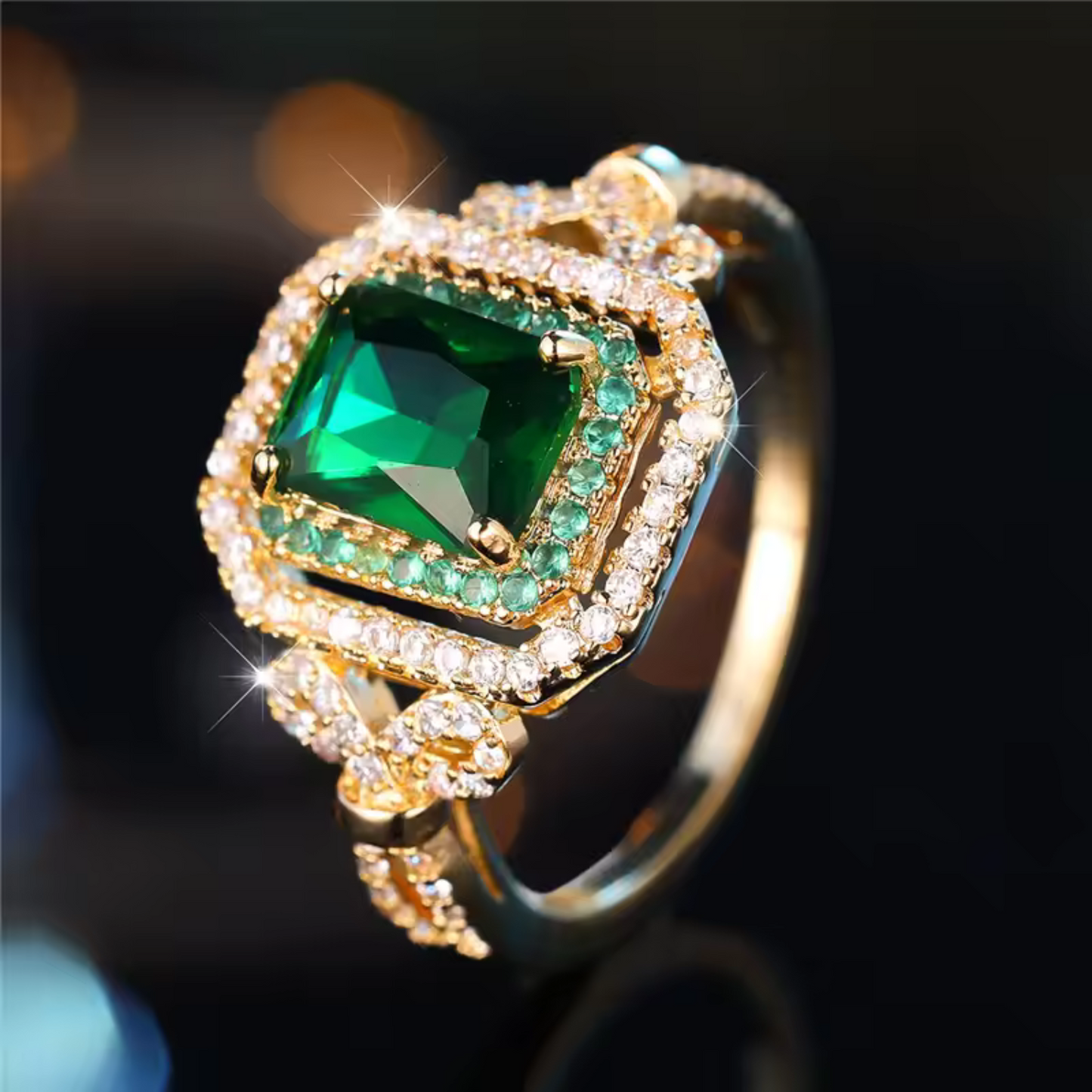 Anillo Esmeralda | Oro