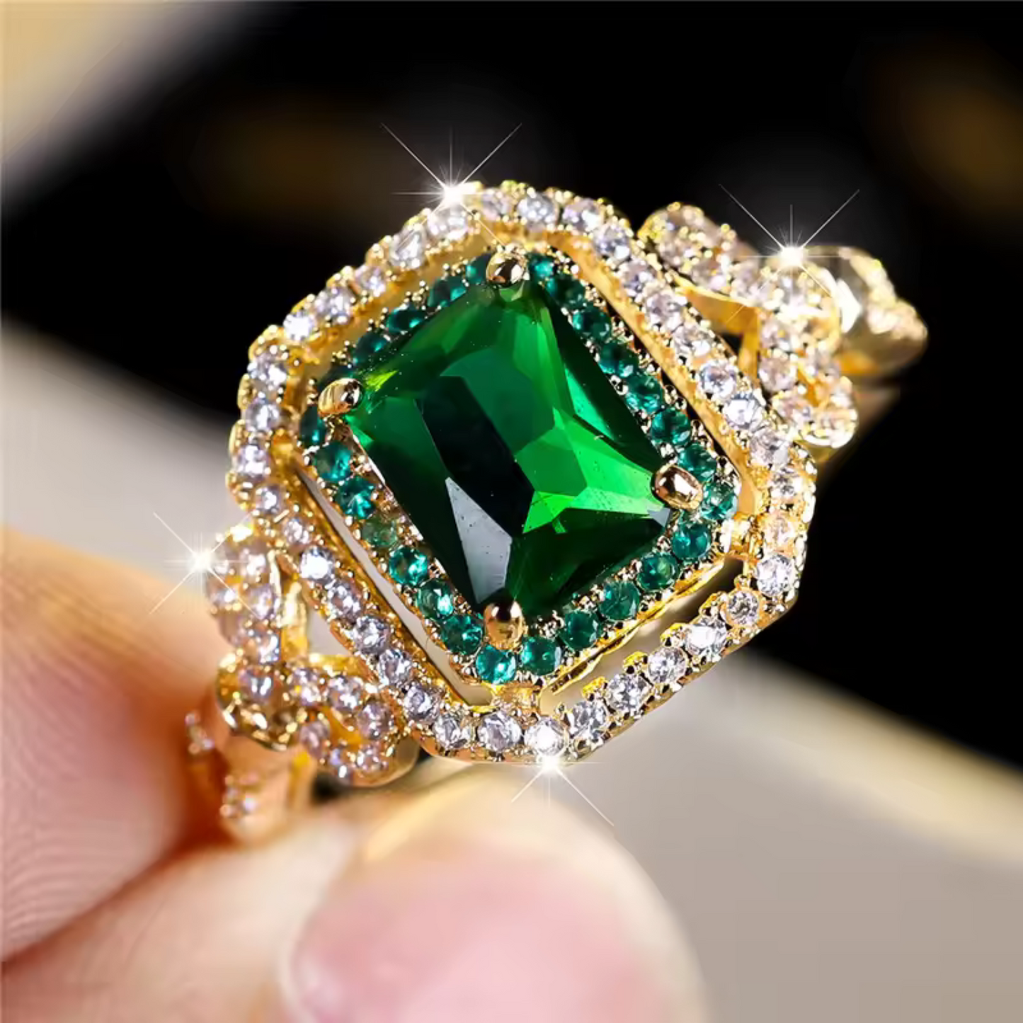 Anillo Esmeralda | Oro