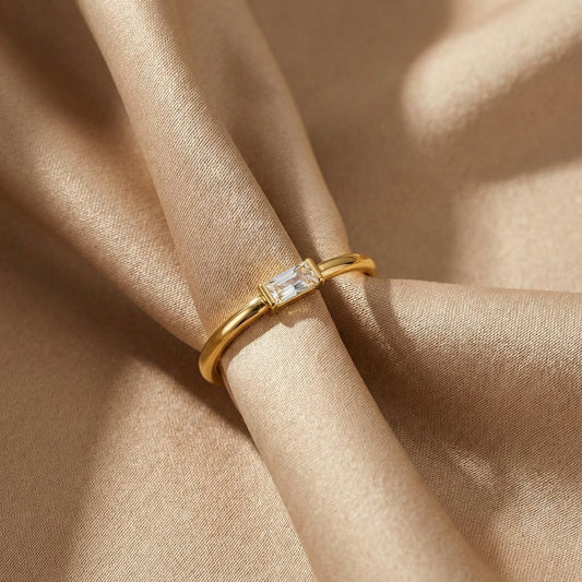 Anillo Leonore con Cristal Baguette