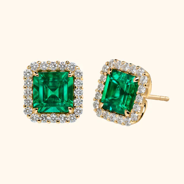 Pendientes Esmeralda | Oro