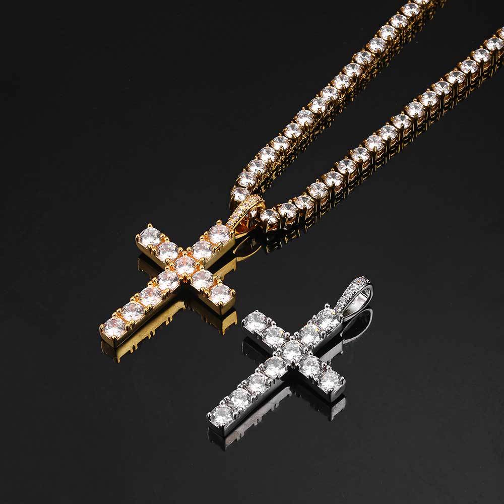 Cross – collar minimalistas | ORO