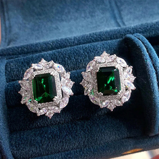 Pendientes Esmeralda | Plata