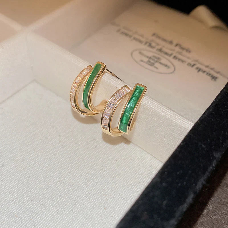 Pendientes Esmeralda | Oro