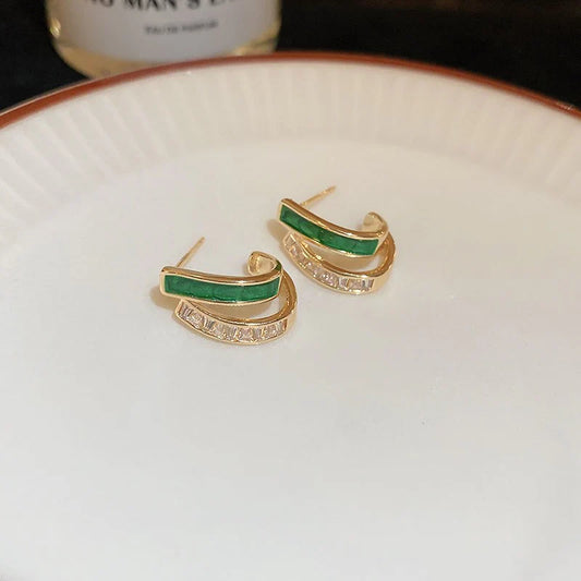 Pendientes Esmeralda | Oro