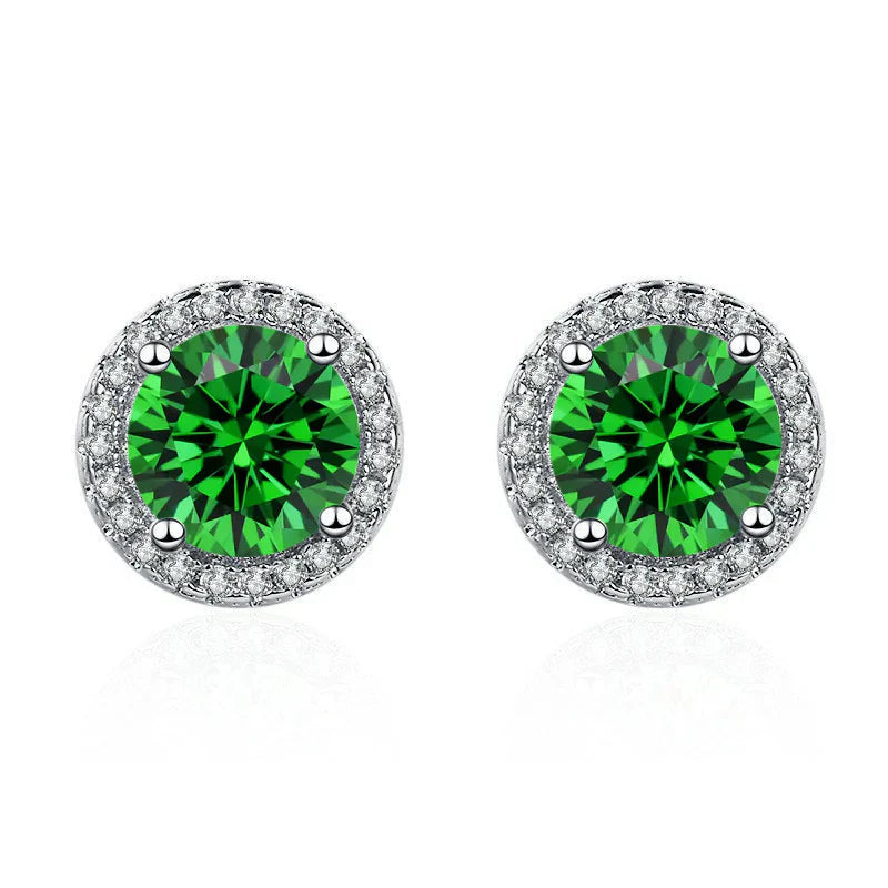 Pendientes Esmeralda | Plata