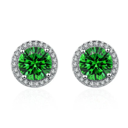 Pendientes Esmeralda | Plata
