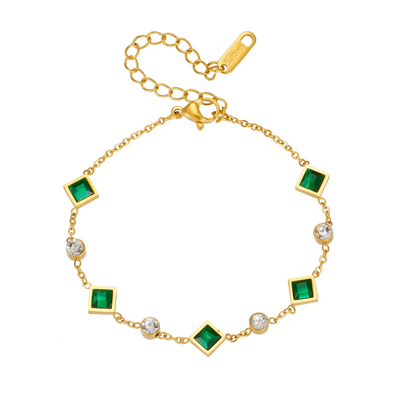 Pulsera Esmeralda | Oro