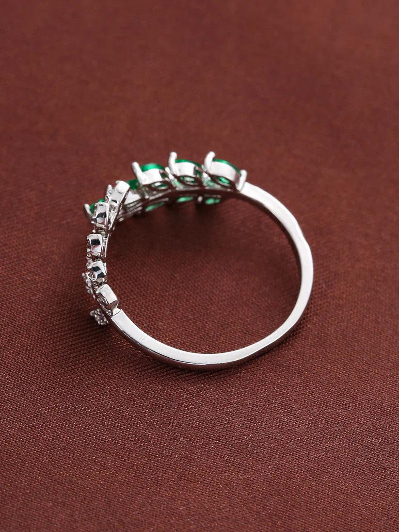 Anillo Esmeralda | Plata