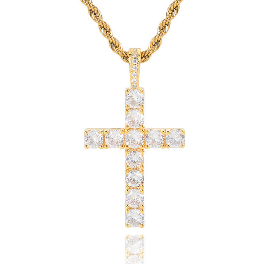 Cross – collar minimalistas | ORO
