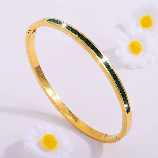 Pulsera Esmeralda | Oro