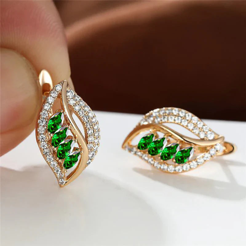 Pendientes Esmeralda | Oro