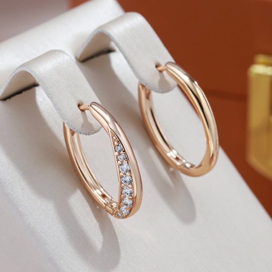 Pendientes Aros Elegantes en Oro