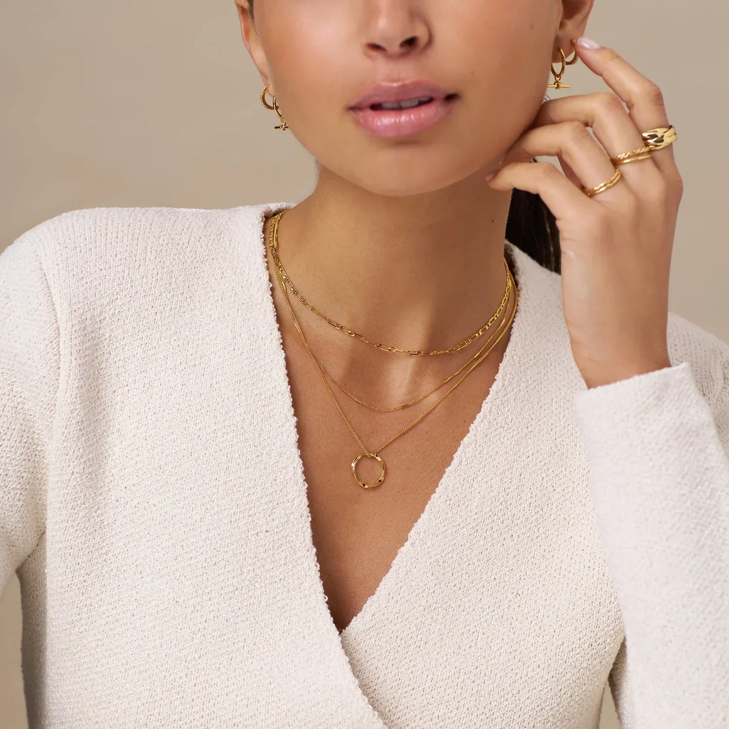 Open – SET de collares minimalistas | ORO