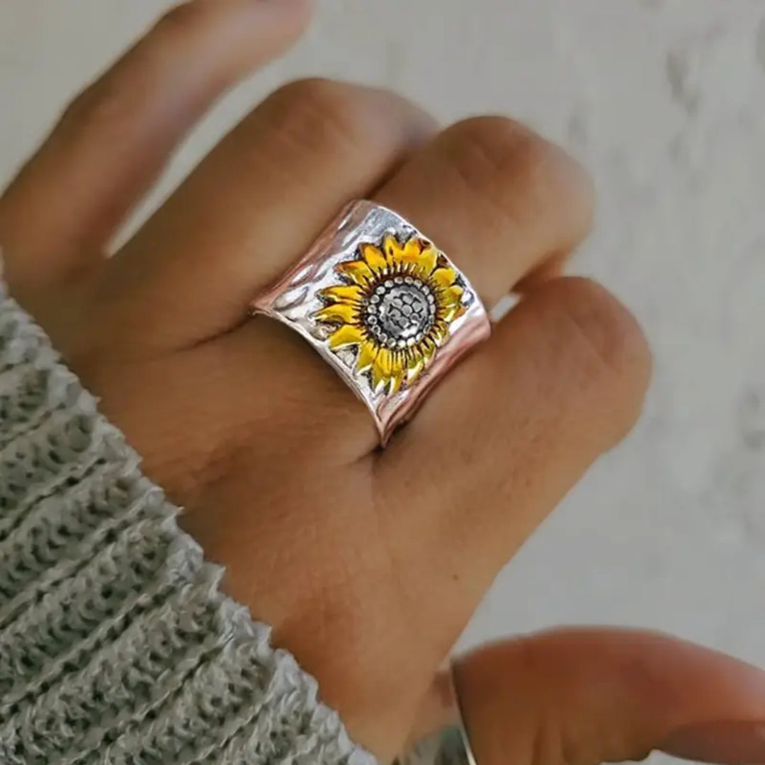Anillo de Plata Camino de Girasol
