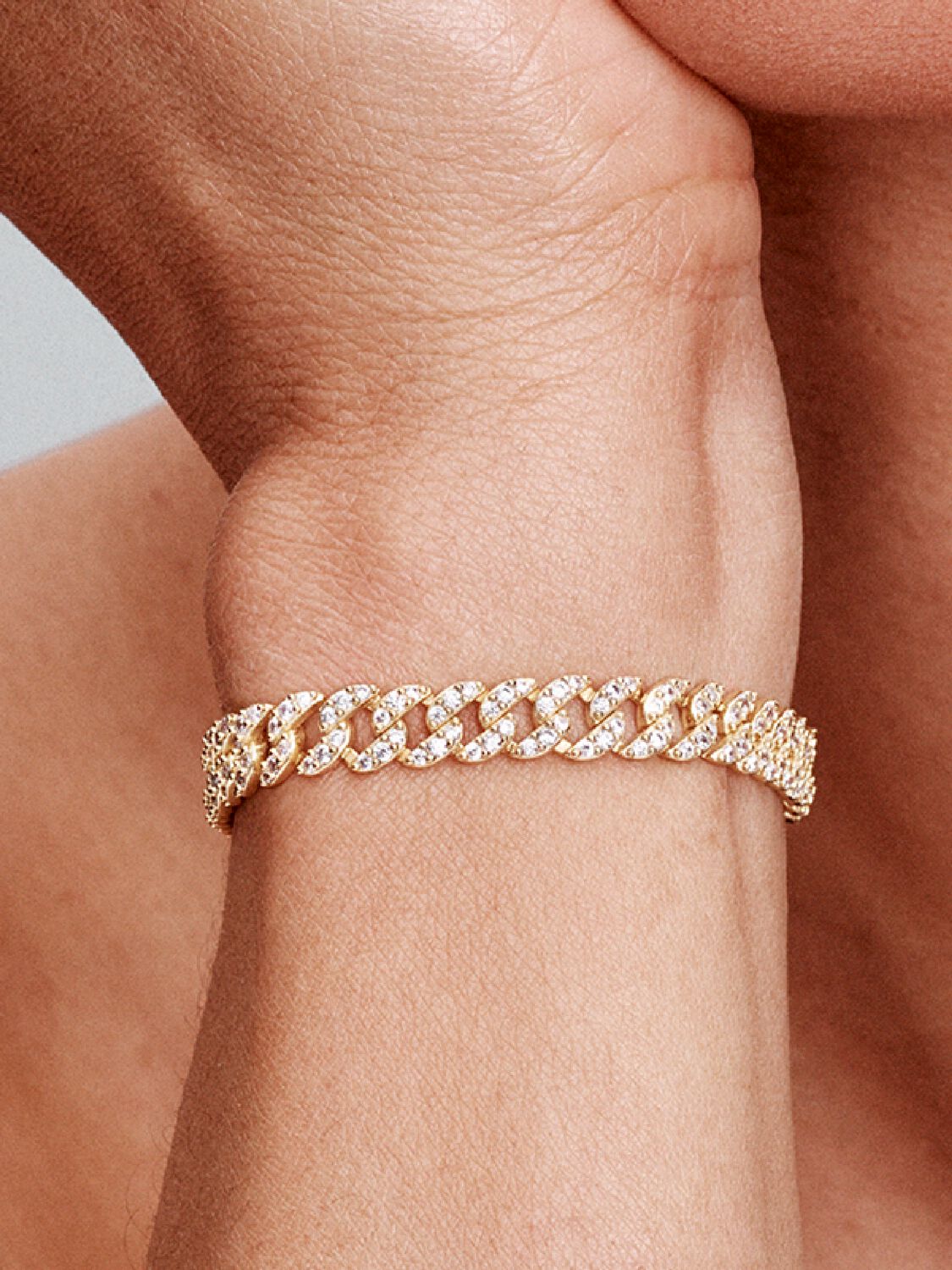 Pulsera Cubana Pavé | Accesorio Elegante