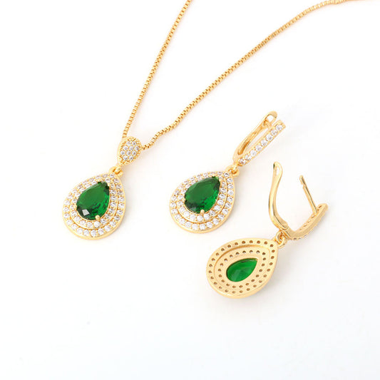 Conjunto de Joyería Esmeralda