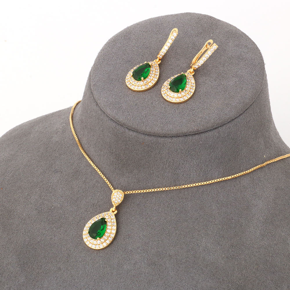 Conjunto de Joyería Esmeralda