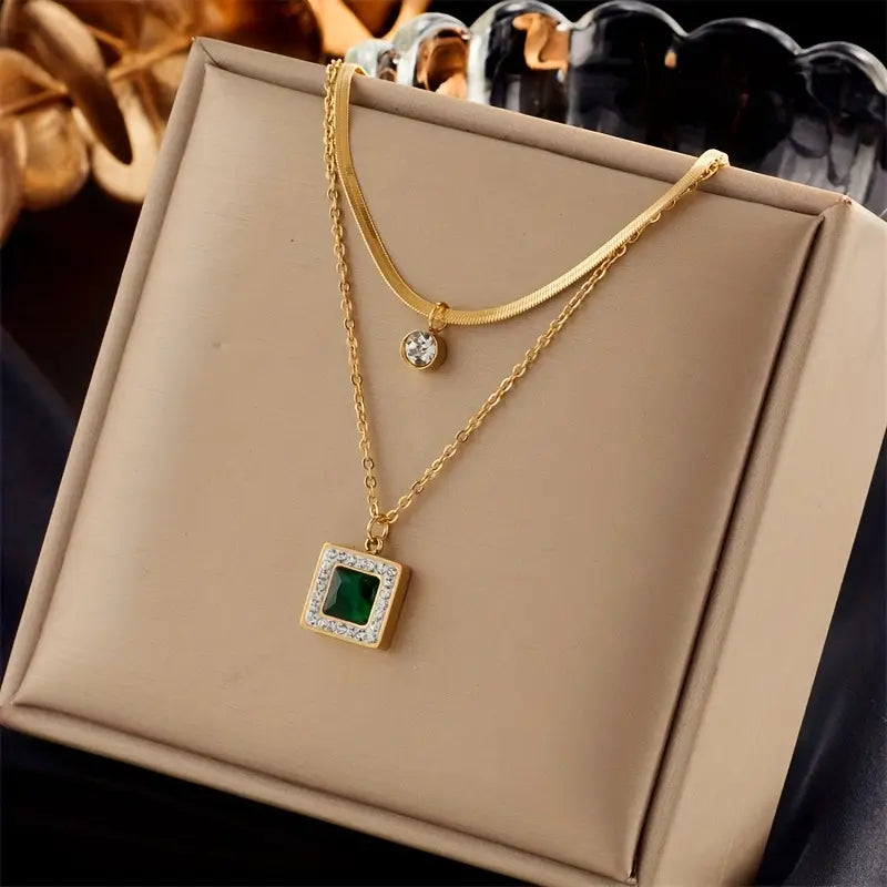 Collar Esmeralda | Oro