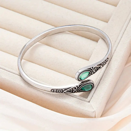 Pulsera Esmeralda | Plata