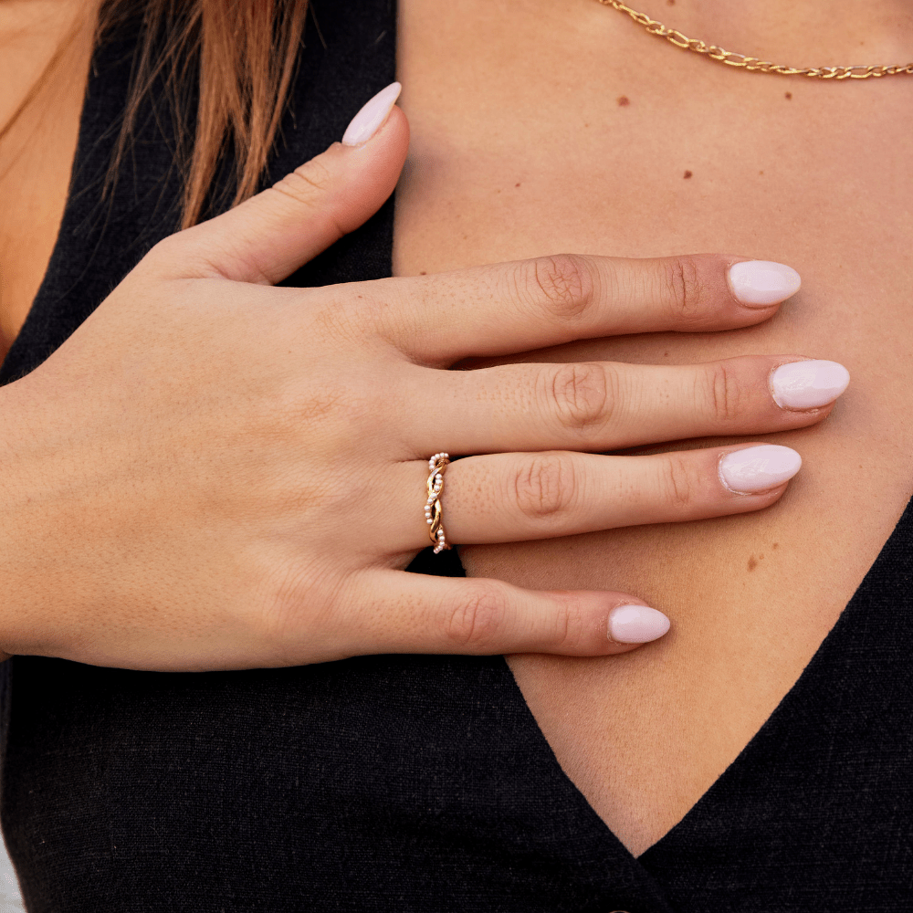 Anillo Isabella de Perla con Giro